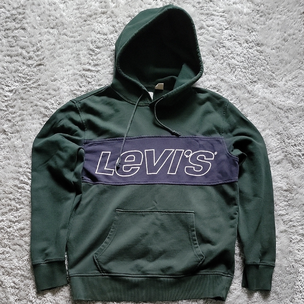 Levi's Green Hoodie with Logo